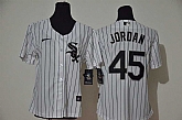Women White Sox 45 Michael Jordan White 2020 Nike Cool Base Jersey,baseball caps,new era cap wholesale,wholesale hats